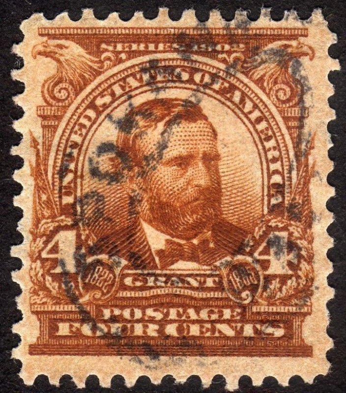 1903, US 4c, Grant, Used, Sc 303