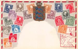 Denmark, Stamp Postcard, Published by Ottmar Zieher, Circa 1905-10, Unused