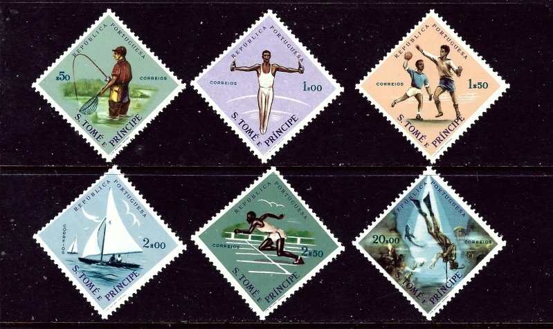 St Thomas and Prince Is 374-79 MNH 1962 Sports    (ap5407)