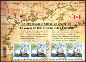 Canada 2006 Sailing Ships Samuel de Champlain Mi. Bl. 85 MNH