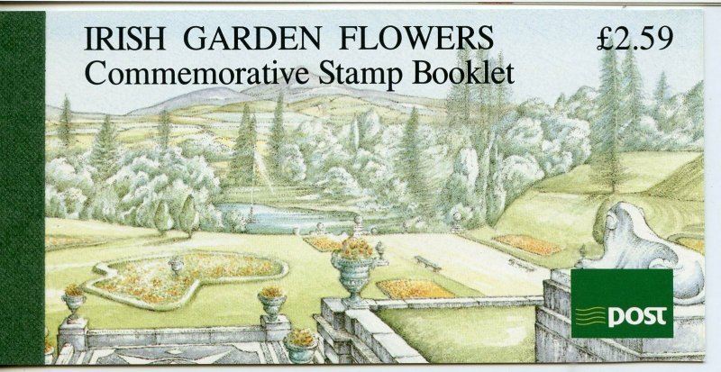 IRELAND GARDEN FLOWERS  COMPLETE UNEXPLODED BOOKLET  MINT NH 