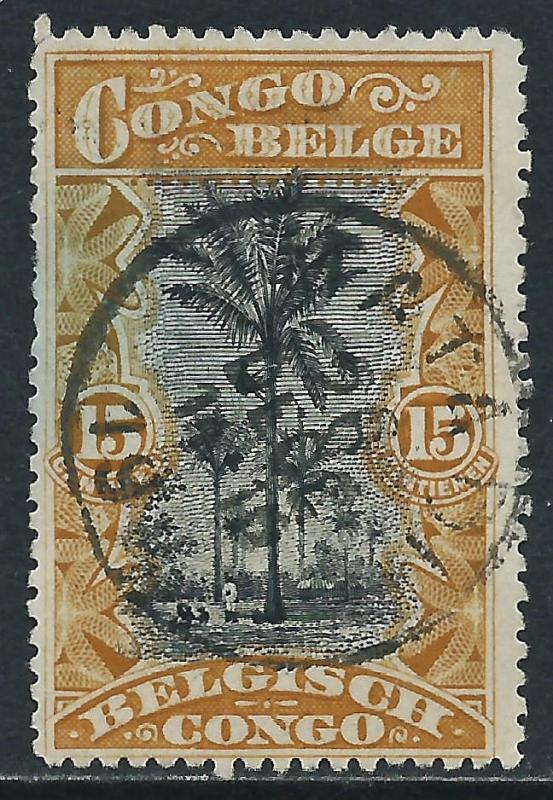 Belgian Congo, Sc #47, 15c Used