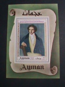 AJMAN AIRMAIL1996-FROM OPERA NORMA V. BELLINI -MNH S/S VERY FINE-VERY RARE