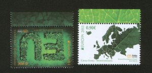 MONTENEGRO-MNH** SET-EUROPA CEPT-FLORA-FORESTS-MAP-2011