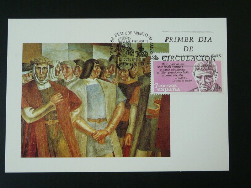 500 years of discovery of America Christopher Columbus maximum card Spain 85164