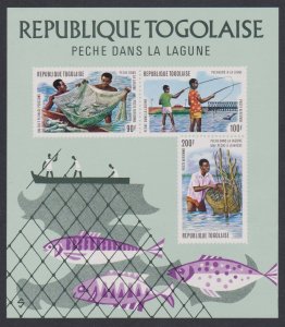 Togo Lagoon Fishing MS 1974 MNH SG#MS1013