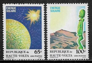 Burkina Faso #531-2 MNH Set - Solar Energy