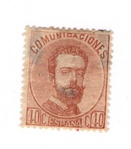 Spain #185 MH Faults - Stamp - CAT VALUE $80.00