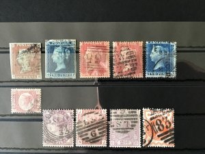 G.B. Queen Victoria Mixed Used Vintage Stamps R44851 