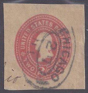 US Cut Square Scott # U369 Used VF