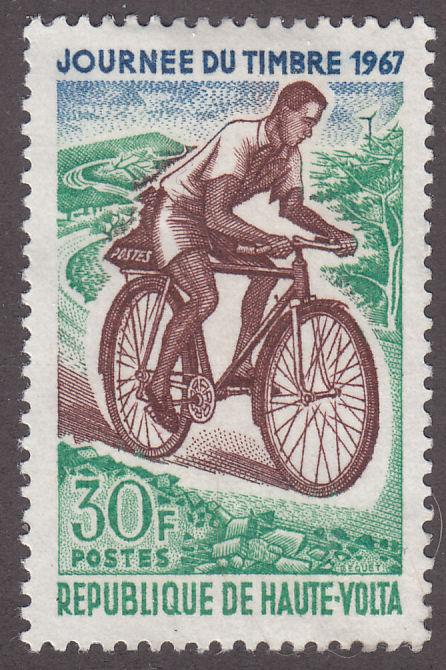 Burkina Faso 180 Postman on Bicycle 1967