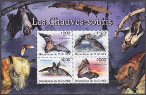 2011 Burundi 2050-53/B160 The bats 9,50 €