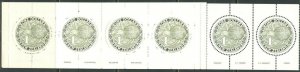 NEW ZEALAND Sc#918a 1988 $1 Green Kiwi Complete Booklet of 6 OG Mint NH