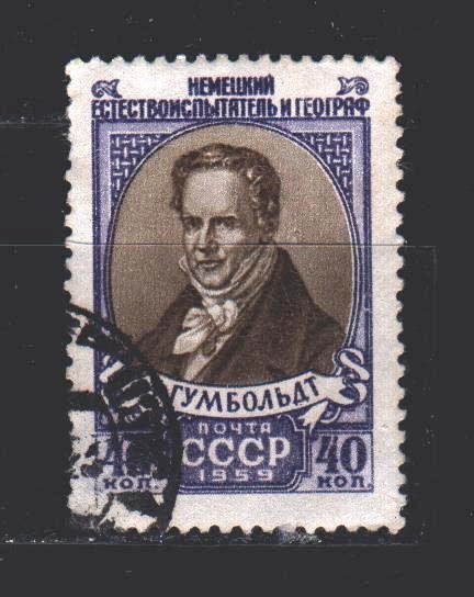 Soviet Union. 1959. 2220. Humboldt, geographer, traveler. USED.