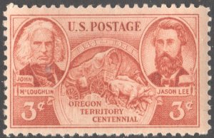 SC#964 3¢ Oregon Territory Single (1948) MNH