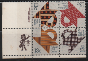MNH Zip Code block # 1745 - 1748 Quilts