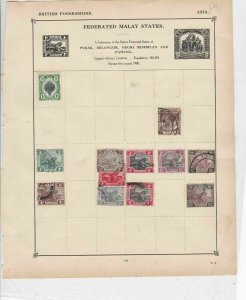 Federated malay states Stamps Ref 14936