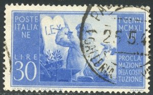 Italy Scott 494 UFLH - 1948 Constitutional Government - SCV $3.00