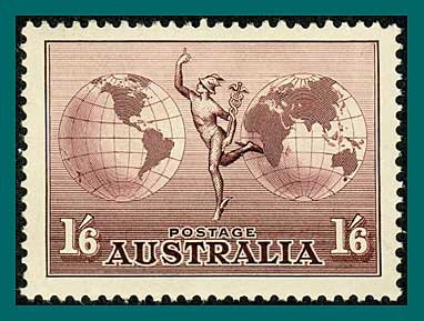 Australia 1937 Airmail, MNH  #C5,SG153a