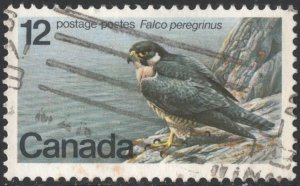 Canada SC#752 12¢ Endangered Wildlife: Peregrine Falcon (1978) Used