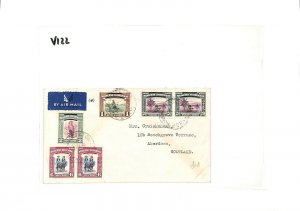 NORTH BORNEO Air Mail Cover SABAH *Jesselton* Overprints GB Scotland 1948 GV122