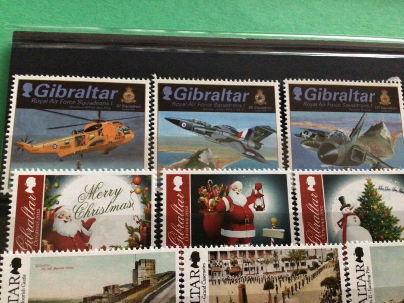 Gibraltar 2012 mint never hinged mixed stamps  sets A15380