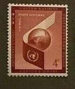 1957 UN New York 59 Planet Earth and UN emblem