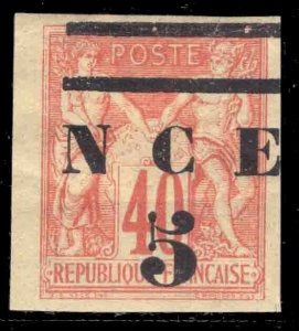 MOMEN: FRENCH COLONIES NEW CALEDONIA SC #6 VAR. 1884 MINT OG H BRUN LOT #66090