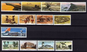 South West Africa SWA 1977- Year Set  of 13 Stamps MLH # 398-410