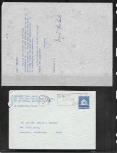 #1510 on Letter & Cover Signed by Senator Margaret Chase Smith (12492)