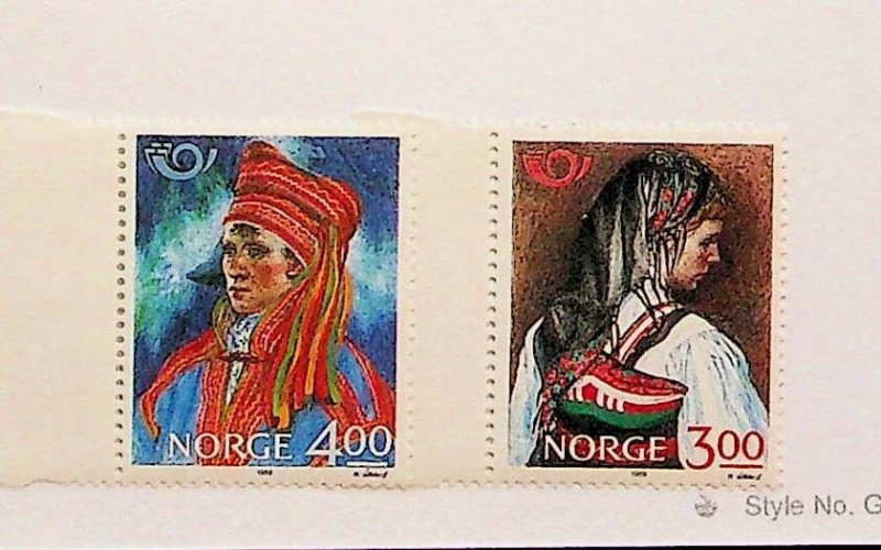 NORWAY Sc 940-41 NH ISSUE OF 1989 - COSTUMES - (FMJ25)