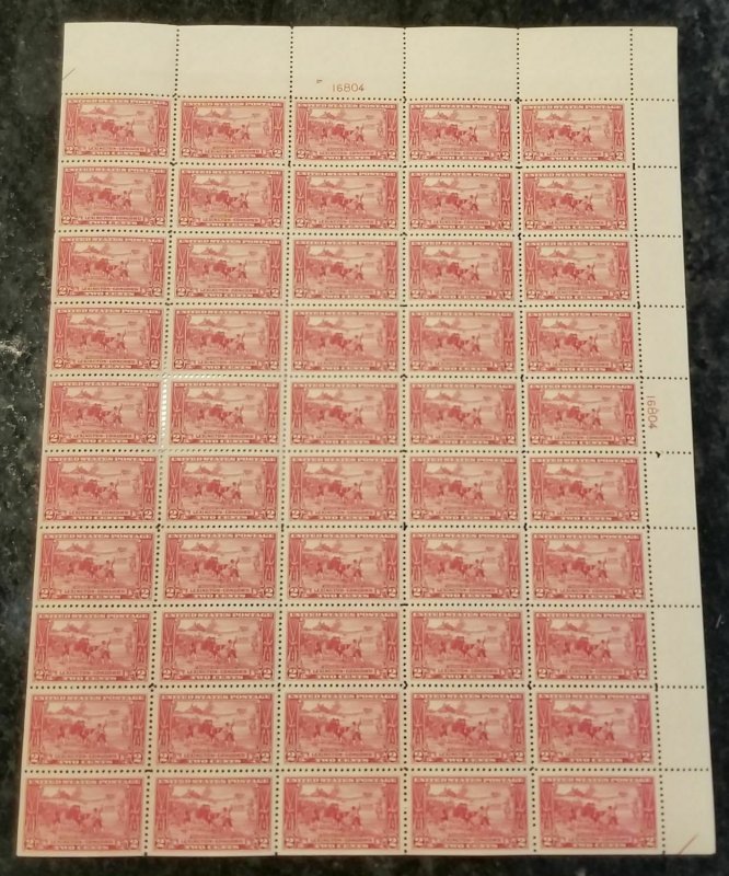 MALACK 618 SUPERB to VF OG NH, Sheet of 50, many gra..MORE.. k0893