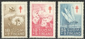 Finland Scott B126-B128 MVFNHOG - Tuberculosis Prevention - SCV $9.25