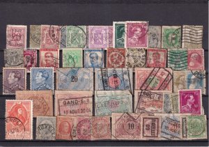 SA29b Belgium early and various selection of used stamps