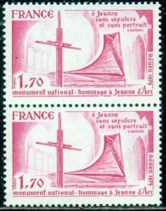 FRANCE SCOTT # 1651 PAIR, JOAN OF ARC, MINT, OG, NH, GREAT PRICE!