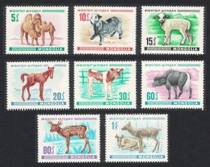 Mongolia Young Animals 8v issue 1968 SG#458-465