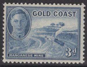 GOLD COAST SG140 1948 3d LIGHT BLUE MTD MINT