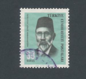 Turkey 1966 Scott 1697 used - 60k, Abdurrahman Seref