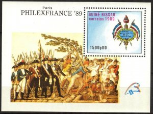 Guinea Bissau 1989 Military PHILEXFRANCE'89 S/S MNH