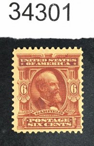 US STAMPS # 305 MINT OG H $60 LOT #34301