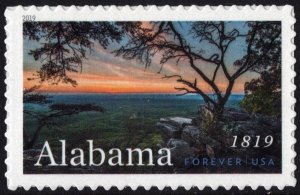 SC#5360 (Forever) Alabama Statehood Single (2019) SA