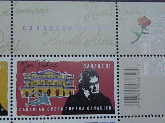 CANADA # 2182a(2178-2182)--MNH--SHEET OF 10--CANADIAN OPERA-- SINGERS--2006