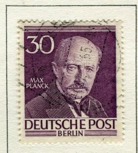 GERMANY; 1952 early BERLIN issue fine used 30pf. value 