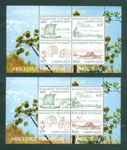 Greenland. 1999. 2 Souvenir Sheet. Mnh + Cancel. Artic Vikings I. Sc# 354a. Eng.