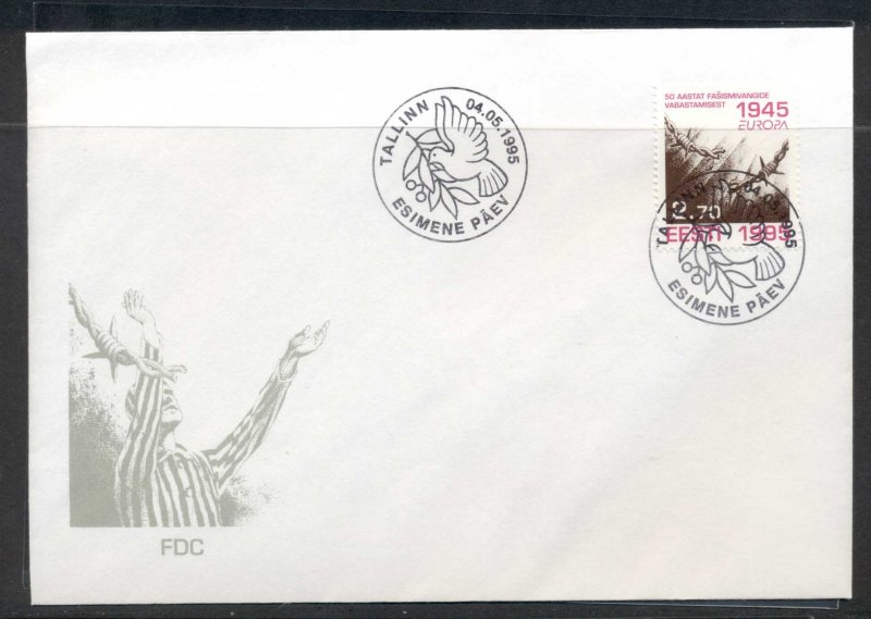 Estonia 1995 Europa Peace & Freedom FDC