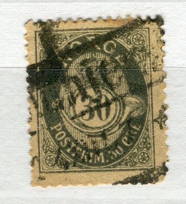 NORWAY; 1890-93 early 'ore' issue fine used Shade of 30ore. value