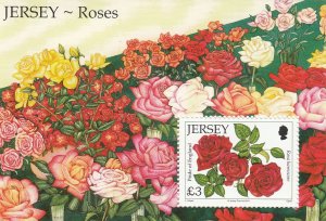 Jersey 2010,  Roses , Miniature Sheet, NHM