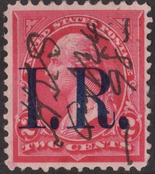 R155 2¢ Internal Revenue Stamp (1898) Used