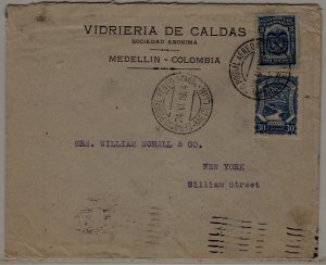 Colombia/USA airmail cover Scadta 24.6.24 signed Spalink