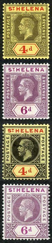 St Helena SG83/86 Set of 4 M/M 